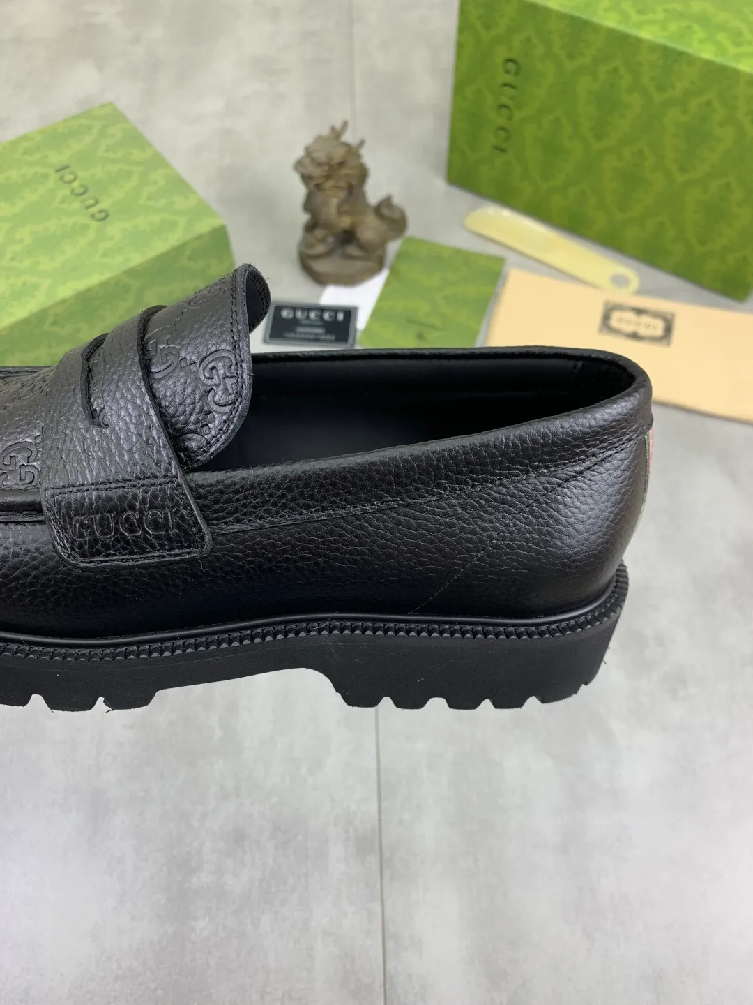 Men's shoes P580💰【New style】🆘Water dyed cowhide lining (GUCCI) Gucci business leather shoes, made of original imported Italian 🇮🇹 open-edge beaded calfskin, fully water-dyed cowhide lining, carefully handmade by professional shoemakers, the original version is specially designed for wear-resistant and lightweight foam outsole. Standard code: 38-45 5️⃣color🉑️select